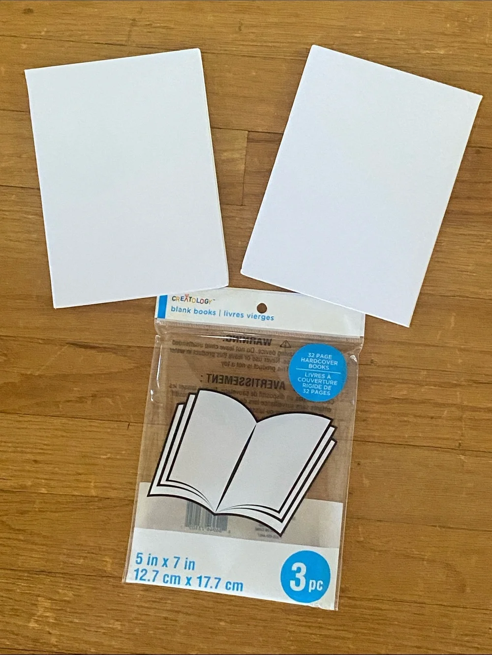 Creatology Blank White 5x7 Journal Books Unlined School Set of 2